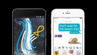 Screenshots of the Google Allo app