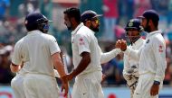 India's cricket players celebrate after winning the match. (REUTERS/Danish Siddiqui)