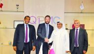 Eisa Al Hammadi (second right), CEO of QPMC at the agreement signing ceremony.