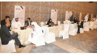 QNB officials at the Career Day held at Four Seasons yesterday.