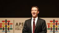 Facebook founder Mark Zuckerberg addresses the audience during a meeting of the APEC (Asia-Pacific Economic Cooperation) Ceo Summit in Lima, Peru, November 19, 2016. REUTERS/Mariana Bazo