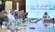 Saad Sherida Al Kaabi, President and CEO of Qatar Petroleum during a press conference for a major information announcement which took place at Qatar Petroleum Headquarter today.
(pic; Baher Amin/The Peninsula)