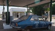 A picture taken on December 98, 2016 shows a gas filling station destroyed by Boko Haram in Bama, in northeast Nigeria. The houses are burnt-out shells, and charred cars and petrol pumps line the roads in the once-bustling Nigerian trade hub of Bama befor