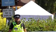 A Police forensics is pictured in Spalding north-east England, on July 19, 2016 (AFP) 