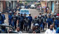 Protest after postponing of general and presidential elections due to financial problems in Goma, Democratic Republic of the Congo on December 19, 2016. (Jc Wenga - Anadolu Agency).