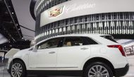 A Cadillac XT5 SUV is seen during the 2017 North American International Auto Show in Detroit, Michigan, January 9, 2017. AFP / SAUL LOEB