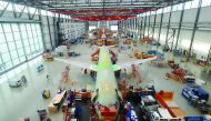 An Airbus factory in Hamburg-Finkenwerder, Germany.
