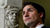 Canada's Prime Minister Justin Trudeau takes part in a news conference on Parliament Hill following a cabinet shuffle in Ottawa, Ontario, Canada, January 10, 2017. REUTERS/Chris Wattie
