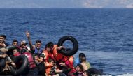File photo of an earlier incident in which drowning migrants were rescued on their way to Greece (Reuters) 