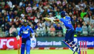 Sri Lanka's Niroshan Dickwella bats during the final T20 against South Africa in Cape Town on Wednesday.