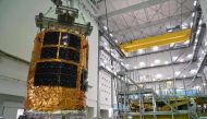 (FILES) This file handout from the Japan Aerospace Exploration Agency (JAXA) taken on July 6, 2016 shows the HTV6, an unmanned cargo spacecraft, 
