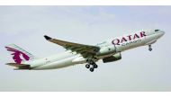 Qatar Airways Cargo aeroplane in one of its flights.