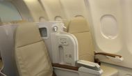 Business Class seats on the A330. 