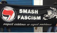 More than a hundred activists and artists hold a rally in front of an East London art gallery which has been accused of providing a platform for far-right and neo-Nazi activities in London, England, United Kingdom on February 25, 2017. ( Ahmet Gürhan Kart