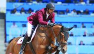Qatar’s Sheikh Ali Al Thani in action during the  Rio 2016 Olympic Games in Rio de Janeiro, in this file photo. The top rider will lead the Qatari charge at CHI Al Shaqab which will be held this week at Al Shaqab. 
