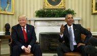FILE PHOTO: Barack Obama meets with President-elect Donald Trump to discuss transition plans in the White House Oval Office in Washington November 10, 2016 (REUTERS / Kevin Lamarque) 