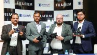 FROM LEFT:  K V Gopalakrishnan, General Manager, Techno Blue; Prabhunathan, Senior Manager, Imaging Division, Techno Blue with officials of Fujifilm, Francois Kouyoumjian (Product Manager), Electronic Imaging; and Yuta Kawamura ( General Manager, Electron