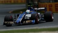 Sauber driver Antonio Giovinazzi of Italy during the third practice session. REUTERS/Jason Reed

