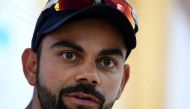 (FILES) In this photograph taken on March 24, 2017, India's captain Virat Kohli addresses a press conference on the eve of fourth and final cricket Test match between India and Australia at The Himachal Pradesh Cricket Association Stadium in Dharamsala. G
