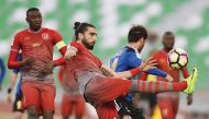 A file picture of the Qatar Stars League match between Lekhwiya and Al Sailiya at Al Ahli’s Hamad bin Khalifa Stadium. Lekhwiya has won the QSL title while Al Sailiya will be fighting to avoid the drop to second division.