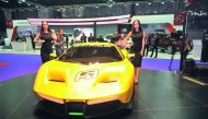 The Fittipaldi EF7 VGT by Pininfarina at the show.