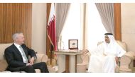 Emir H H Sheikh Tamim bin Hamad Al-Thani met at Al Bahr Palace yesterday with US Secretary of Defence James Mattis and his accompanying delegation. 
