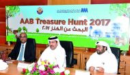 Officials at the conference announcing AAB Treasure Hunt.