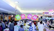 Customers shopping during the promotional event.