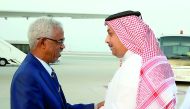 Minister of Defence of the Republic of Sudan, Lieutenant General Awad Mohamed Ahmed Ibn Auf, arrived in Doha on an official visit. The Minister was welcomed at Hamad International Airport by Minister of State for Defence Affairs H E Dr Khalid bin Mohammed