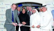 Professor Sir Ian Diamond (left), the Principal and Vice-Chancellor of the University of Aberdeen, Sheikha Dr Aisha bint Faleh bin Nasser Al Thani, Chairperson of Board of Directors of AFG, Dr Khalid Al Hur, Director of Department of Higher Education at t