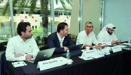 Supreme Committee for Delivery & Legacy (SC) Secretary-General Hassan Al Thawadi (right), with fellow judges Wassim Basrawi, Maher Ezzeddine and Khaled Ismail.