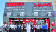 Officials at the opening of Taseer Genuine Spare Parts at Al Wakalat Street. More such outlets will be opened at other strategic locations in Qatar.