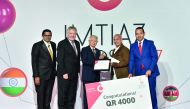 Alan L Timbayan, the Ambassador of the Philippines, presenting the award.