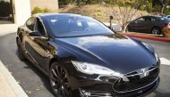 A Tesla Model S with version 7 0 software update containing Autopilot features is seen during a Tesla event in Palo Alto, California, October 14, 2015 (REUTERS / Beck Diefenbach) 