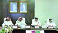 Qatar Chamber officials and Saudi delegation during the meeting.