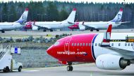 Aircraft of Norwegian low-cost airline Norwegian Air Shuttle on the tarmac at Arlanda airport in Stockholm, Sweden, recently.
