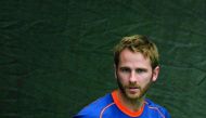 New Zealand's Kane Williamson during a training session.