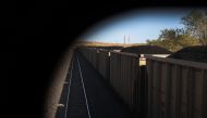 Train cars loaded with coal pass California Zephyr as it rolls along the tracks during its daily 2438-mile trip to Emeryville, San Francisco from Chicago (Joe Raedle / Getty Images / AFP) 
