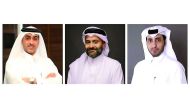 FROM LEFT: Dr Abdulaziz Al Horr, Yousuf Mohamed Al Jaida and Faisal Al Sahouti