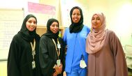 Fatima AlMaslamani, Amal Alfarsi, Ebyan Garane and Aziza Mahamoud.