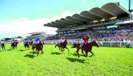 Scorching Heat, ridden by jockey Oisin Murphy extends lead on its way to win the Qatar Stewards’ Sprint Handicap event of the Qatar Goodwood Festival in West Sussex, England yesterday.