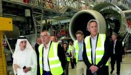 LATAM Airlines Group Board of Directors during a tour of Qatar Airways’ hi-tech operational centre and technical facilities.