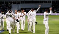 England players celebrate their win after the match Action Images via Reuters/Paul Childs