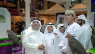 Kuwait’s Ambassador to Qatar H E Hafeez Mohammed Salem Al Ajmi (left) and Oman’s Ambassador to Qatar H E Najib bin Yahya Al Balushi (second right) visit S’hail 2017 at Katara.