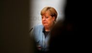 Christian Democratic Union CDU party leader and German Chancellor Angela Merkel reacts during a news conference at the CDU party headquarters, a day after the general election (Bundestagswahl) in Berlin, Germany September 25, 2017. Reuters/Fabrizio Bensch