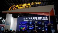 A sign of Alibaba Group is seen during the third annual World Internet Conference in Wuzhen town of Jiaxing, Zhejiang province, China, November 16, 2016 (REUTERS / Aly Song) 