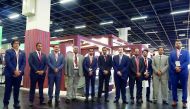 Business executives from Qatar at the Anuga trade fair held in Cologne, Germany. 