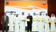 ‘Qatar Helium’ competition winners with RasGas and MoE officials.
