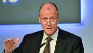 Airbus Group Chief Executive Tom Enders speaks during a news conference on the aerospace group's annual results, in London, Britain February 24, 2016. REUTERS/Hannah McKay