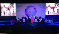 Leymer Folk Music and Dance Group of Bushehr from Iran performs at the Cultural Diversity Festival at Katara Amphitheatre yesterday.
